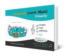 Load image into Gallery viewer, <span>Book 9. Rhythm and Melody</span>Instantly Learn Music Visually<span>A birthday Surprise</span>
